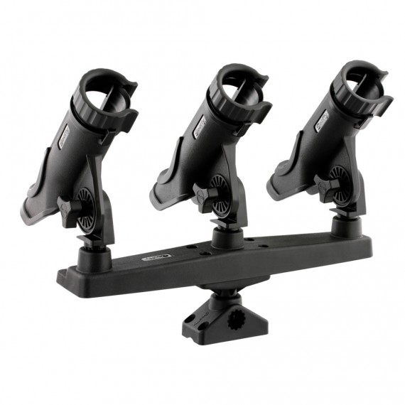 scotty No. 256 Triple Rod Holder with Power Lock Rod Holders